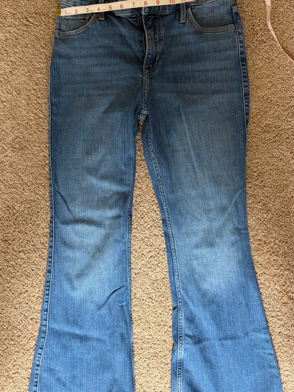 Abercrombie & Fitch Women's Medium Blue Flare Jeans